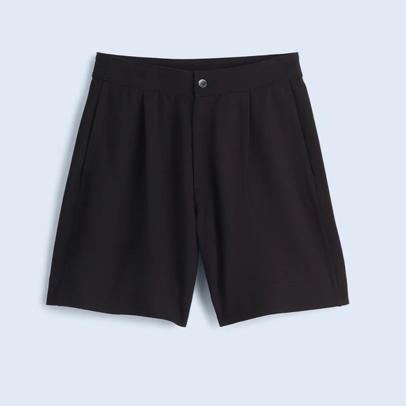 Madewell Black Pleated Short in Ponte - Picture 6 of 12